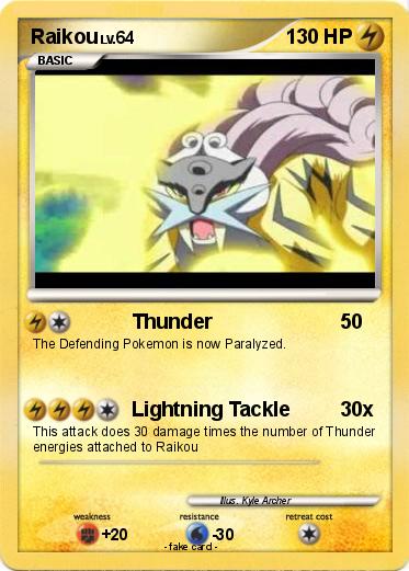 Pokemon Raikou