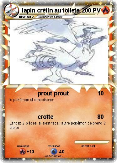 Pokemon lapin crétin au toilete