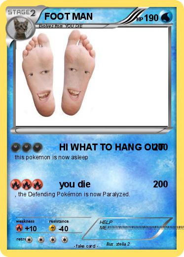 Pokemon FOOT MAN
