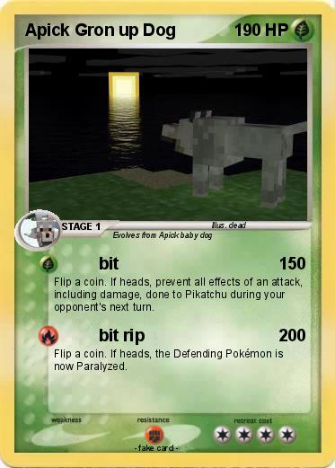 Pokemon Apick Gron up Dog