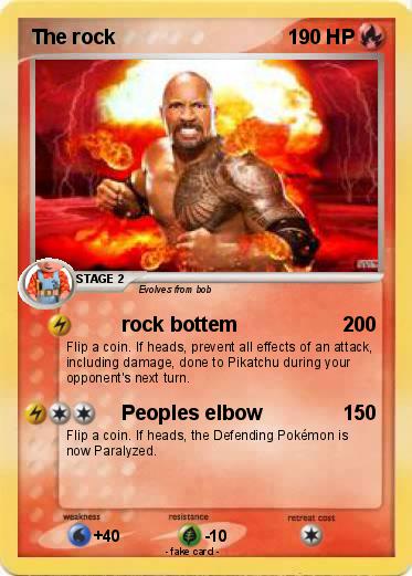 Pokemon The rock