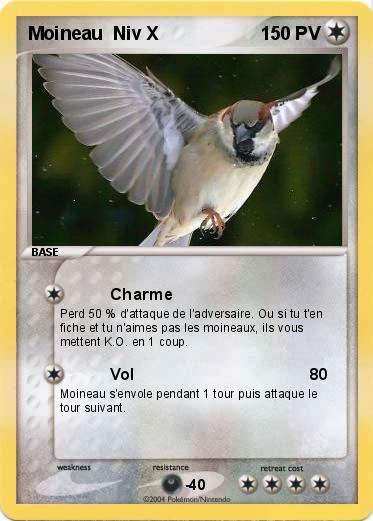 Pokemon Moineau  Niv X
