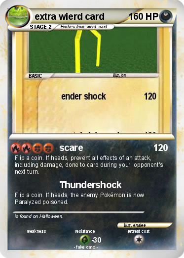 Pokemon extra wierd card