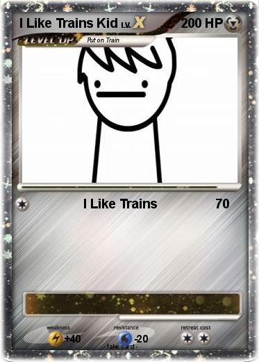 Pokemon I Like Trains Kid
