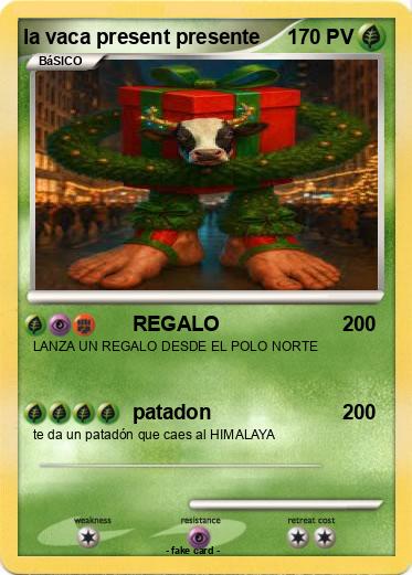 Pokemon la vaca present presente