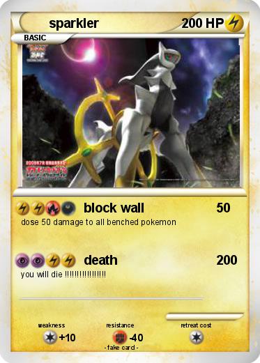 Pokemon sparkler