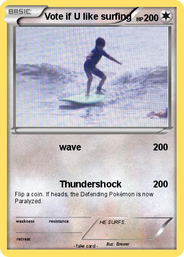 Pokemon Vote if U like surfing