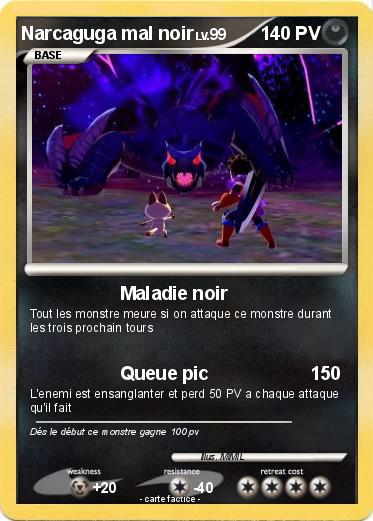 Pokemon Narcaguga mal noir