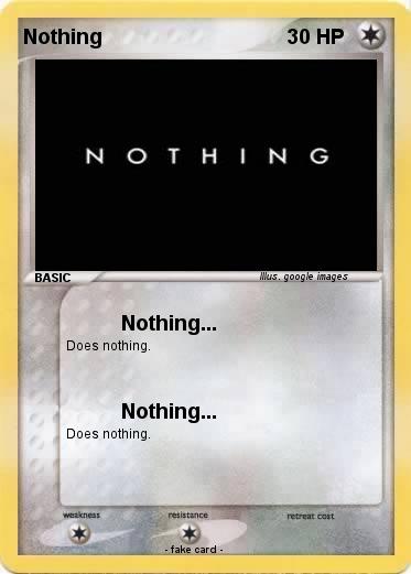 Pokemon Nothing