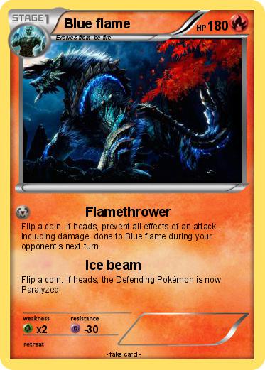 Pokemon Blue flame