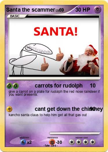 Pokemon Santa the scammer