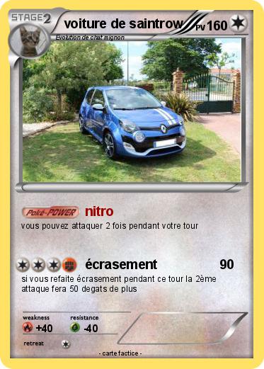Pokemon voiture de saintrow