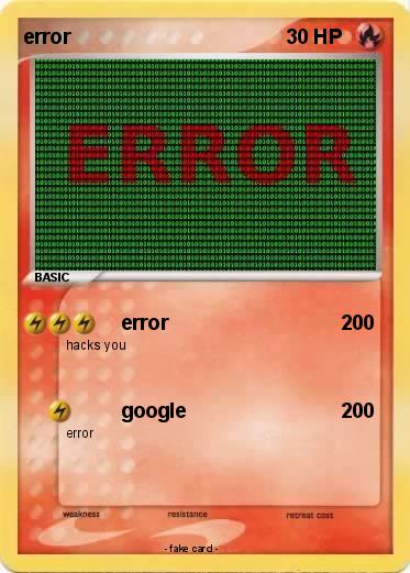 Pokemon error