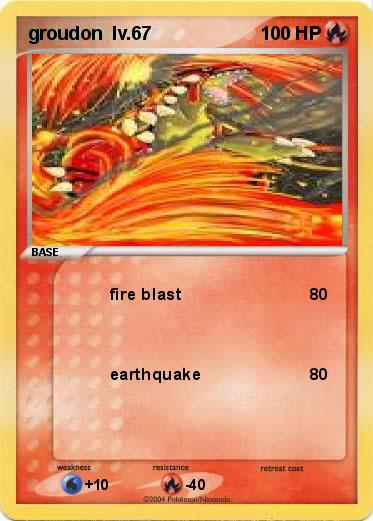 Pokemon groudon  lv.67