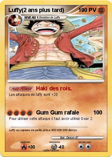 Pokemon Luffy(2 ans plus tard)