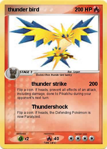 Pokemon thunder bird
