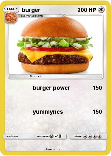 Pokemon burger