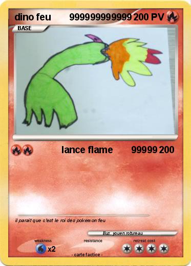 Pokemon dino feu       999999999999