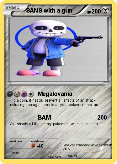 Pokemon SANS with a gun