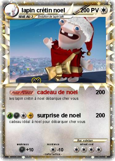 Pokemon lapin crétin noel