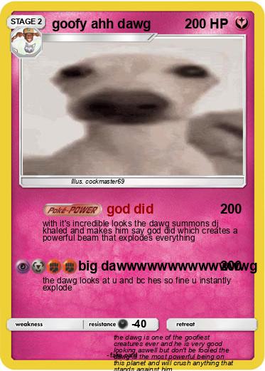 Pokemon goofy ahh dawg