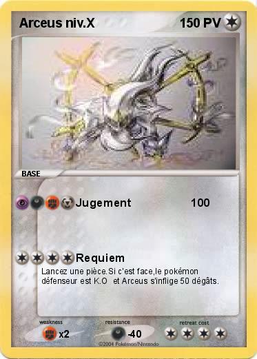 Pokemon Arceus niv.X
