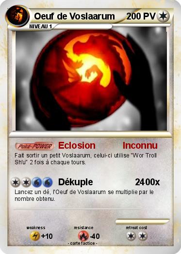 Pokemon Oeuf de Voslaarum