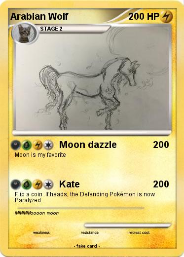 Pokemon Arabian Wolf