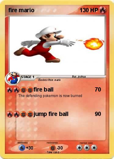 Pokemon fire mario