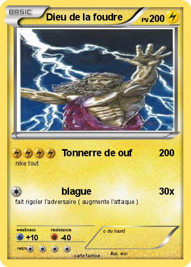 Pokemon Dieu de la foudre