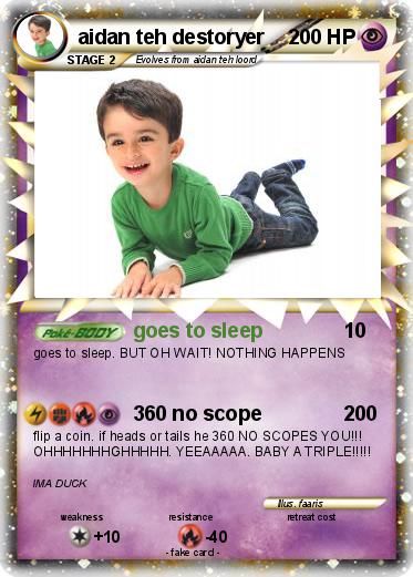 Pokemon aidan teh destoryer
