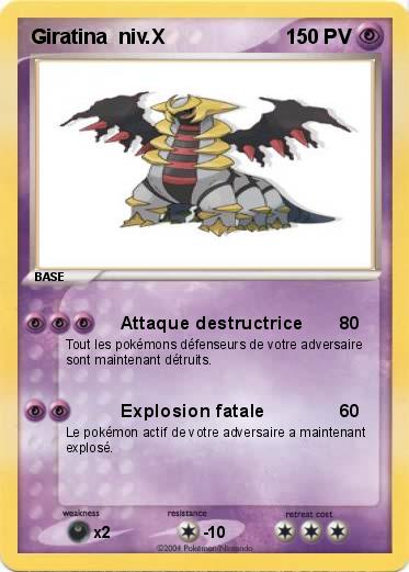 Pokemon Giratina  niv.X