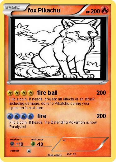 Pokemon fox Pikachu