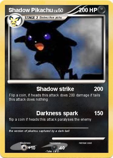 Pokemon Shadow Pikachu