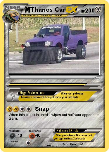Pokemon Thanos Car