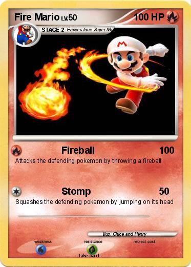 Pokemon Fire Mario