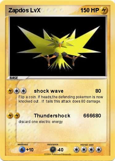 Pokemon Zapdos LvX