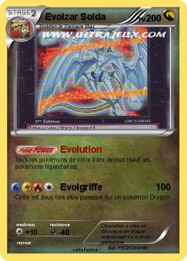Pokemon Evolzar Solda