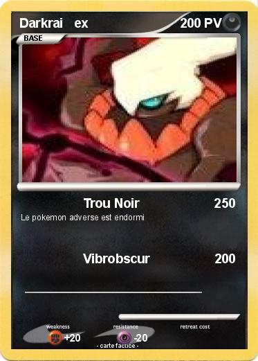 Pokemon Darkrai   ex