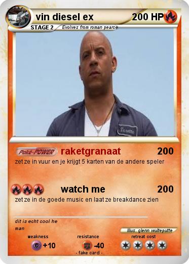 Pokemon vin diesel ex