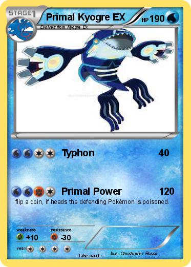 Pokemon Primal Kyogre EX