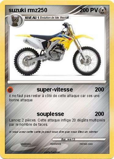 Pokemon suzuki rmz250