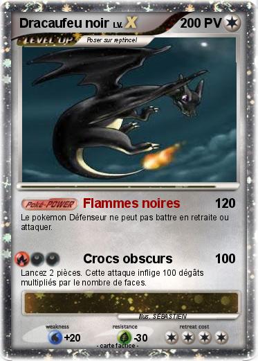 Pokemon Dracaufeu noir