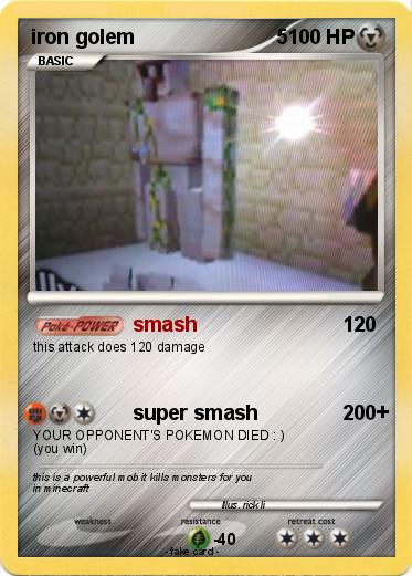 Pokemon iron golem                         5