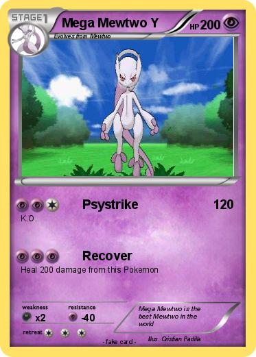 Pokemon Mega Mewtwo Y