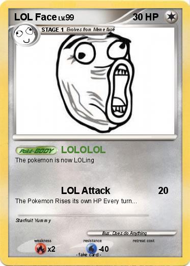 Pokemon LOL Face