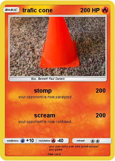 Pokemon trafic cone