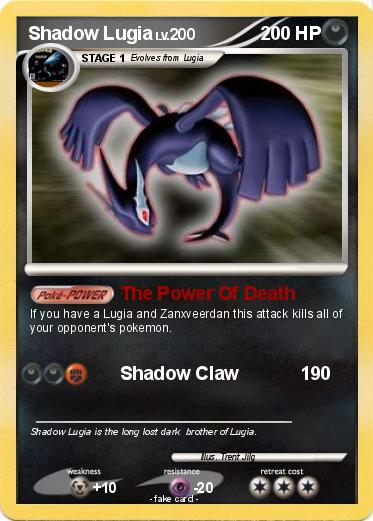 Pokemon Shadow Lugia