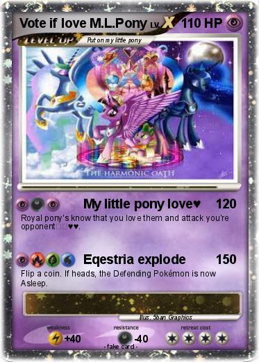 Pokemon Vote if love M.L.Pony