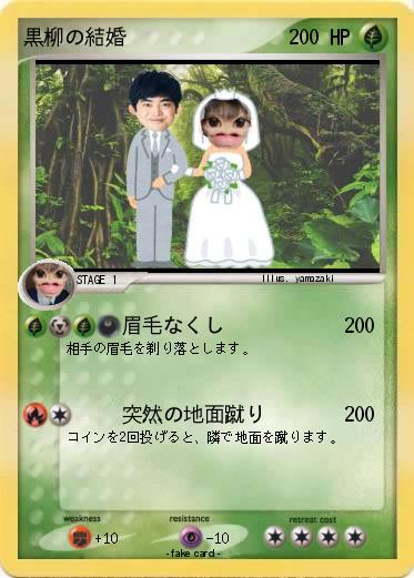 Pokemon 黒柳の結婚